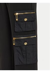Elisabetta Franchi Spodnie materiałowe PA-045-46E2 Czarny Relaxed Fit. Kolor: czarny. Materiał: syntetyk