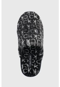 Calvin Klein Kapcie kolor czarny. Kolor: czarny. Materiał: materiał, guma #3