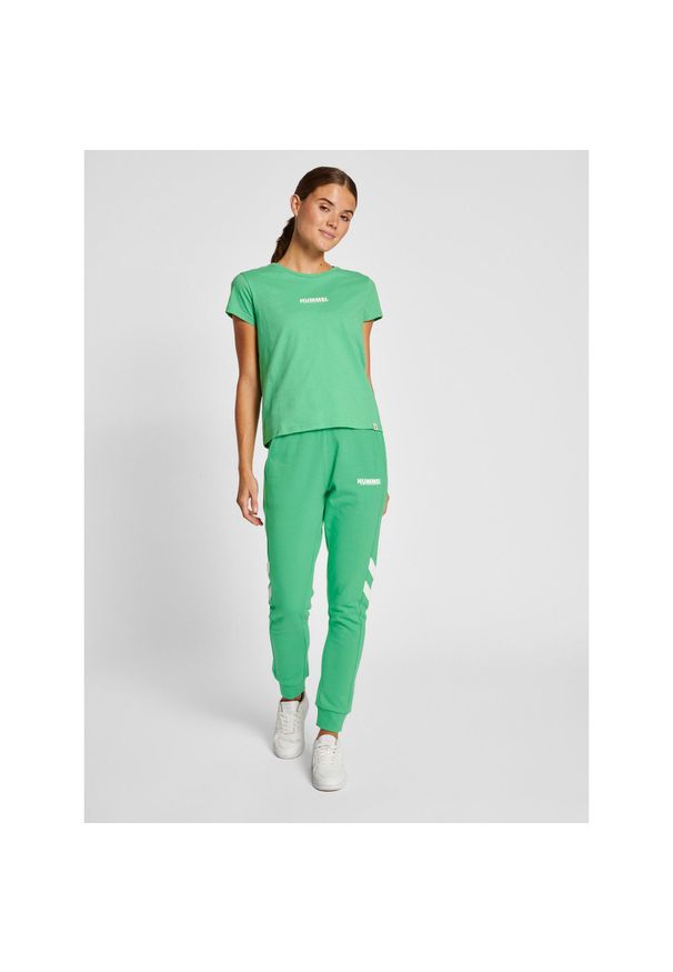 Koszulka damska Hummel Legacy. Kolor: zielony. Materiał: jersey, bawełna. Sport: piłka nożna