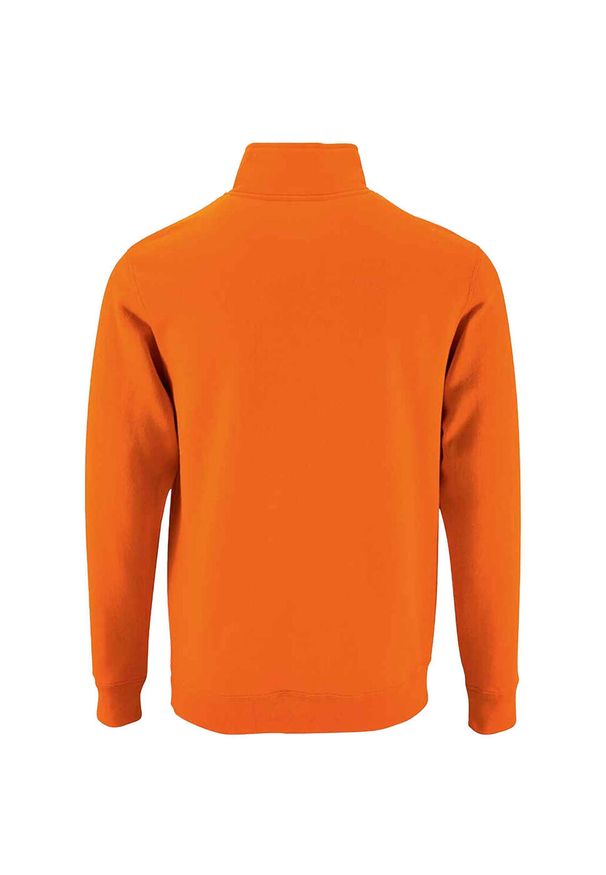 SOL'S - Sweter Męski Stan Zip Z Kołnierzem Stojącym. Kolor: żółty, wielokolorowy, pomarańczowy
