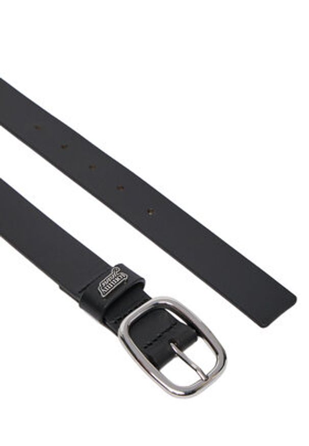 Tommy Jeans Pasek Tjw Oval 3.0 Buckle AW0AW18812 Czarny. Kolor: czarny. Materiał: skóra