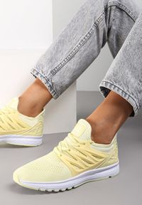 Renee - Żółte Buty Sportowe Have A Secret. Zapięcie: sznurówki. Kolor: żółty. Materiał: materiał. Szerokość cholewki: normalna #3