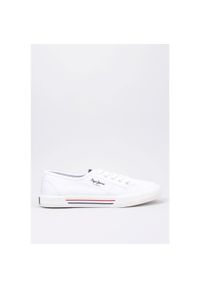 Pepe Jeans - Buty PEPE JEANS BRADY BASIC W Biały. Kolor: biały. Materiał: tkanina. Sport: turystyka piesza #1