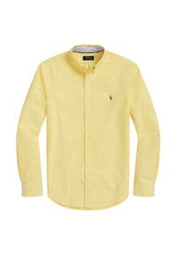 Polo Ralph Lauren Koszula 710795462004 Żółty Custom Fit. Typ kołnierza: polo. Kolor: żółty. Materiał: bawełna #6
