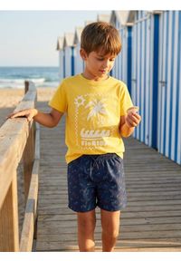 Sinsay - Szorty kąpielowe z motywem gamingowym - granatowy. Kolor: niebieski #1