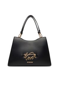 Love Moschino - LOVE MOSCHINO Torebka JC4261PP0MKG0000 Czarny. Kolor: czarny. Materiał: skórzane