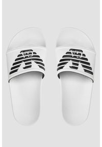 Emporio Armani - EMPORIO ARMANI Białe klapki Mules PVC logo, Rozmiar 37. Kolor: biały #3