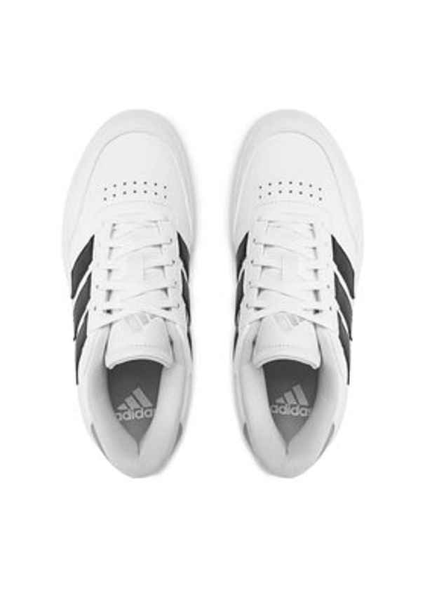 Adidas - adidas Sneakersy Courtblock IF6493 Biały. Kolor: biały. Materiał: skóra