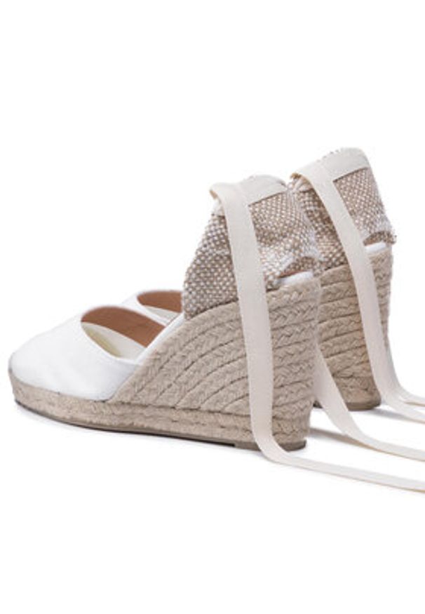 Castañer Espadryle Carina/8/001 020962-200 Biały. Kolor: biały. Materiał: materiał