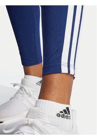 Adidas - adidas Legginsy Essentials 3-Stripes JE0067 Granatowy Slim Fit. Kolor: niebieski. Materiał: bawełna #5