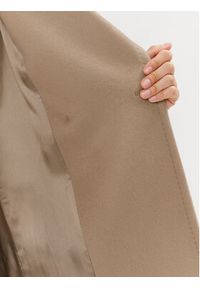 Marella Płaszcz wełniany Marna 2330161838200 Brązowy Regular Fit. Kolor: brązowy. Materiał: wełna