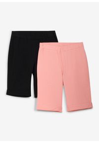 bonprix - Spodenki kolarki z bawełny organicznej (2 pary). Kolor: czarny. Materiał: bawełna. Sezon: lato #1