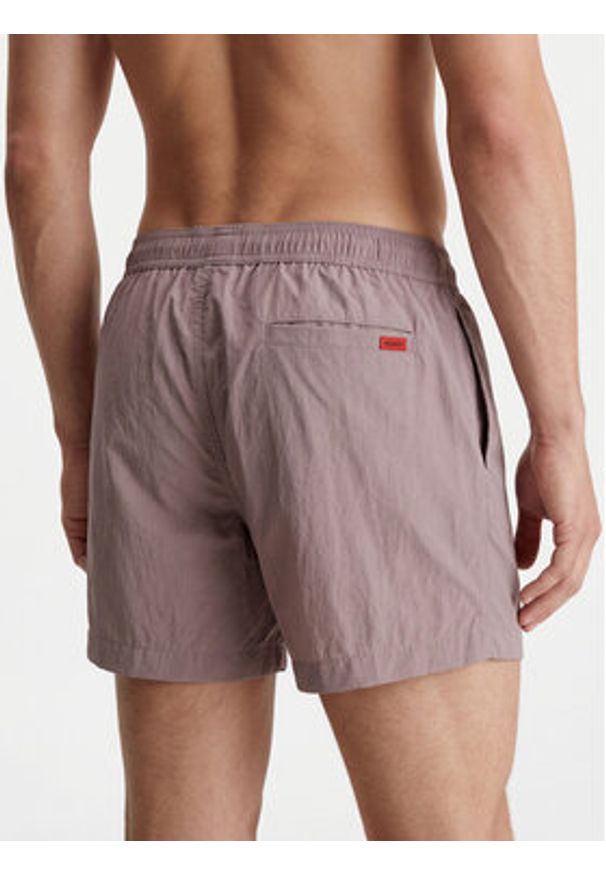 Hugo - HUGO Szorty kąpielowe Dominica 50493450 Różowy Regular Fit. Kolor: różowy. Materiał: syntetyk