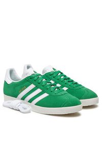 Adidas - adidas Sneakersy Gazelle IG2092 Zielony. Kolor: zielony. Materiał: skóra, zamsz. Model: Adidas Gazelle #2