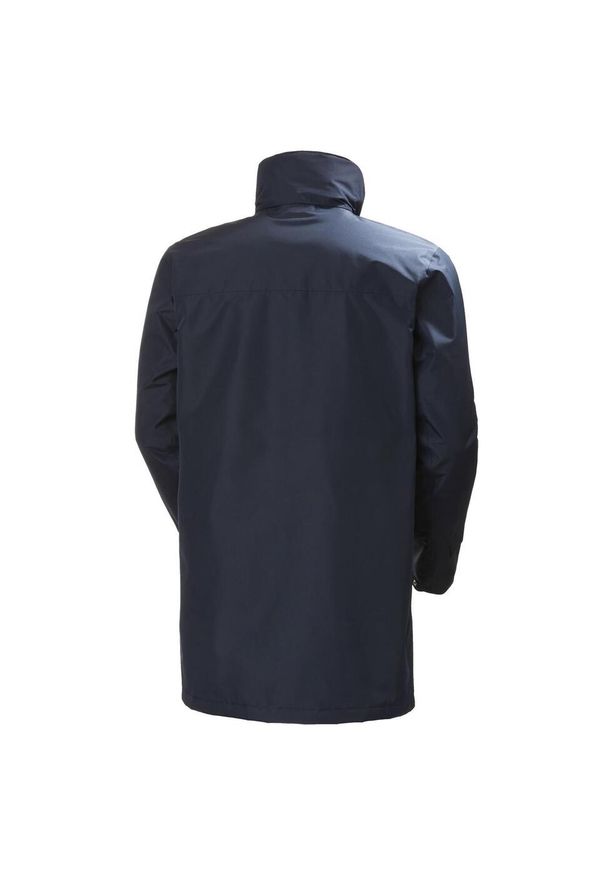 Kurtka przeciwdeszczowa męska Helly Hansen Dubliner Insulated Long. Kolor: niebieski. Sport: turystyka piesza