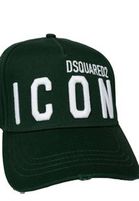 DSQUARED2 - Dsquared2 Bejsbolówka | BCM0673 05C00001 | Mężczyzna | Zielony. Kolor: zielony. Materiał: bawełna #4