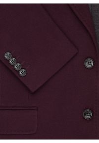 Pako Lorente - PAKO LORENTE – Dzianinowa marynarka w kolorze bordowym. Kolor: czerwony, beżowy. Materiał: dzianina. Sezon: wiosna #2