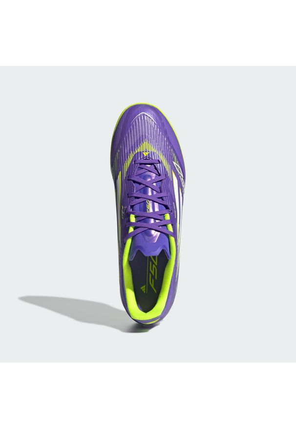 Adidas - Buty F50 League Indoor. Kolor: fioletowy, biały, wielokolorowy, żółty. Sport: piłka nożna