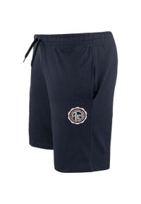 ZFOAM - Spodenki męskie Nostrano ATHL DPT – 100% bawełna, granatowe. Kolor: niebieski. Materiał: bawełna. Sport: fitness #1