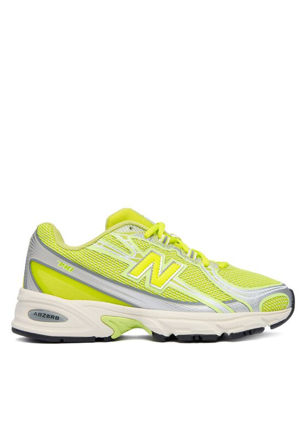 New Balance Sneakersy 740 U740N8QA Żółty. Kolor: żółty. Materiał: materiał