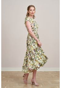 Marie Zélie - Sukienka Antea Fiore. Materiał: wiskoza, materiał. Długość rękawa: krótki rękaw. Typ sukienki: asymetryczne #1