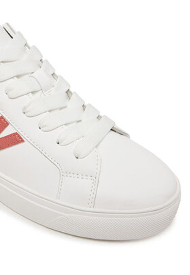 DKNY Sneakersy Abeni Lace Up Sneaker K1300916 Biały. Kolor: biały. Materiał: skóra