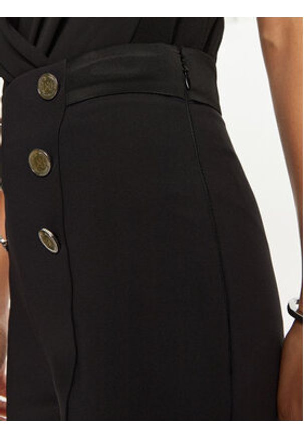 Elisabetta Franchi Spodnie materiałowe PA-050-47E2-V860 Czarny Regular Fit. Kolor: czarny. Materiał: syntetyk