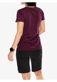 Koszulka z nadrukiem damska Vaude Cyclist T-Shirt V. Kolor: czerwony. Wzór: nadruk