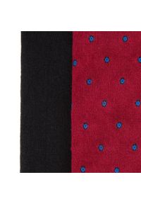 Wittchen - Męskie skarpetki - zestaw czarne+czerwone. Kolor: wielokolorowy, czarny, czerwony. Materiał: bawełna. Wzór: grochy, gładki #3