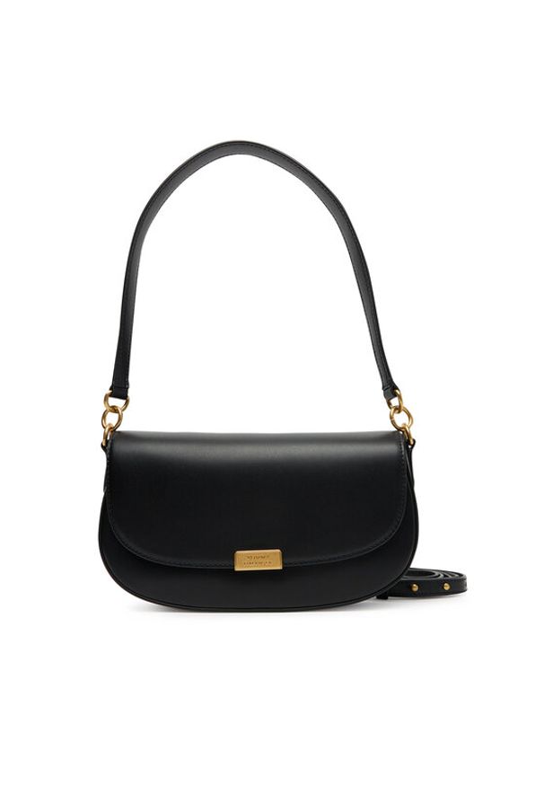 TOMMY HILFIGER - Tommy Hilfiger Torebka Iconic Leather Crossover AW0AW18204 Czarny. Kolor: czarny. Materiał: skórzane
