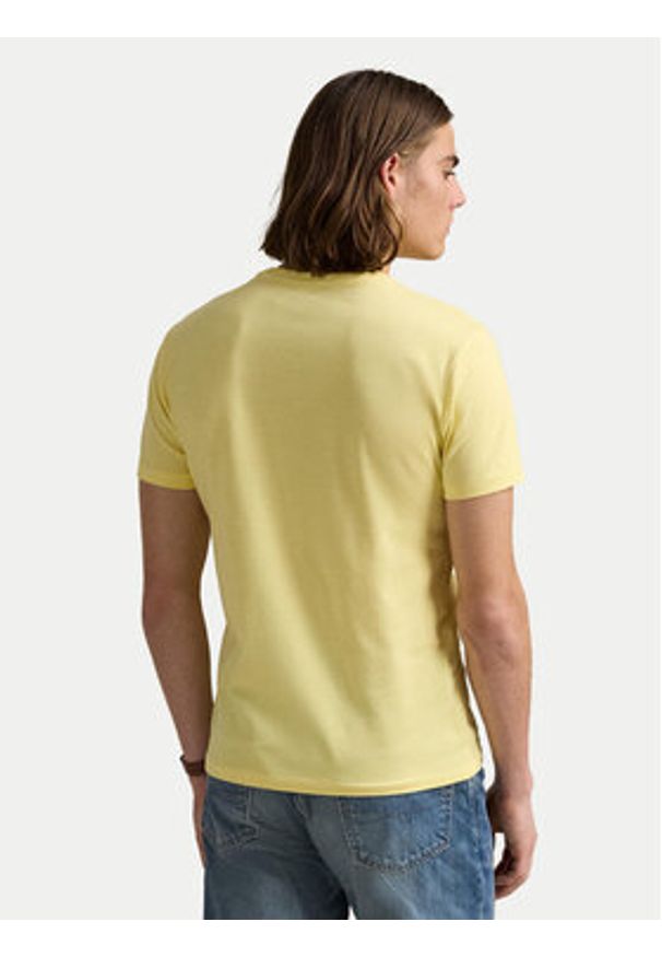 Polo Ralph Lauren T-Shirt 710671438414 Żółty Slim Fit. Typ kołnierza: polo. Kolor: żółty. Materiał: bawełna