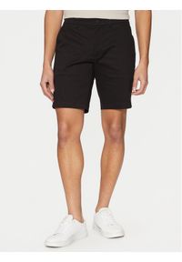 Calvin Klein Szorty materiałowe K10K114071 Czarny Slim Fit. Kolor: czarny. Materiał: bawełna