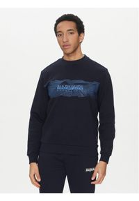 Napapijri Bluza B-Vanni NP0A4IC8 Granatowy Regular Fit. Kolor: niebieski. Materiał: bawełna #1