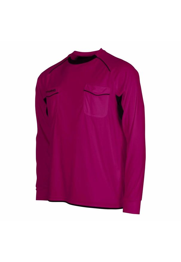 STANNO - Koszulka sędziowska z długim rękawem Stanno Bergamo. Kolor: wielokolorowy, czarny, różowy. Długość rękawa: długi rękaw. Długość: długie