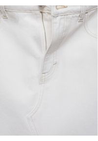 mango - Mango Spódnica jeansowa Amaia 77070355 Biały Regular Fit. Kolor: biały. Materiał: bawełna