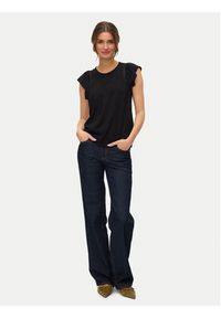 Vero Moda Bluzka Bella 10325248 Czarny Standard Fit. Kolor: czarny. Materiał: wiskoza