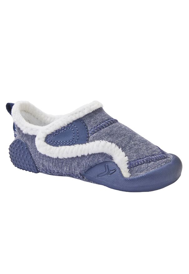 DOMYOS - Buty dla dzieci Domyos Babylight 550. Kolor: biały, niebieski, wielokolorowy. Materiał: materiał. Szerokość cholewki: normalna