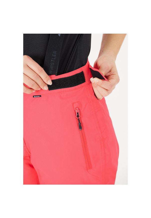 Spodnie narciarskie dla kobiet Whistler Fairway 10000. Kolor: czerwony, wielokolorowy, różowy. Sezon: zima. Sport: narciarstwo