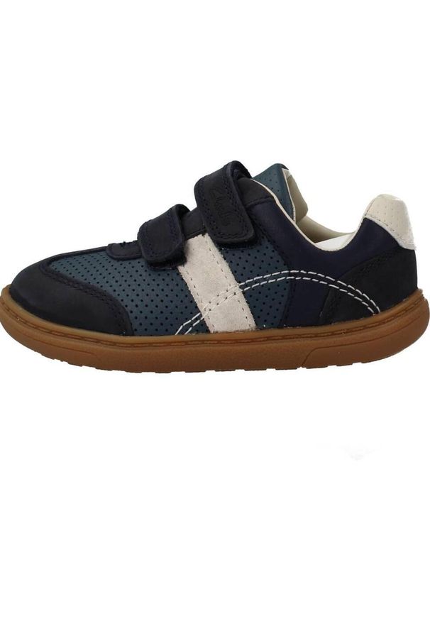 Clarks - Buty CLARKS FLASH METRA T Niebieski. Kolor: niebieski. Materiał: skóra. Sport: turystyka piesza