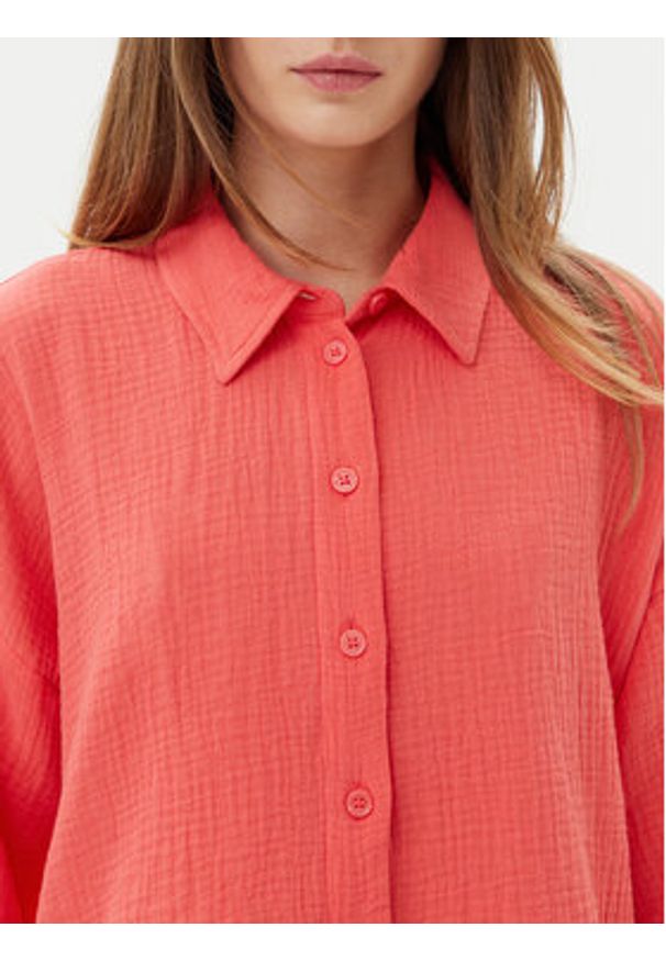 Vero Moda Koszula Natali 10279685 Różowy Standard Fit. Kolor: różowy. Materiał: bawełna