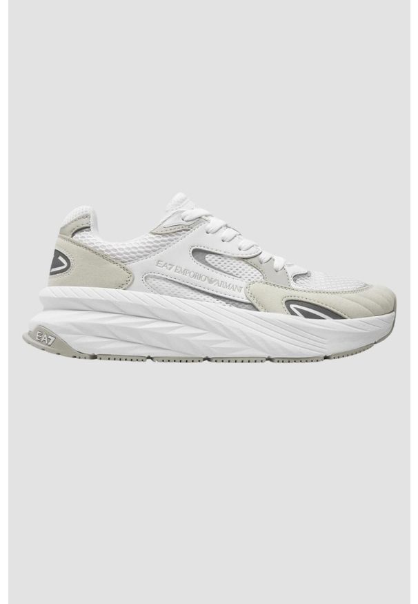 EA7 Emporio Armani - EA7 Białe sneakersy, Rozmiar 43 1/3. Kolor: biały