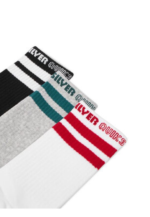 Quiksilver Skarpety długie CEO_BR_QUIK_2040_W_AW25 (3 PACK) Kolorowy. Materiał: bawełna. Wzór: kolorowy