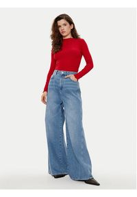 only - ONLY Bluzka Emma 15180040 Czerwony Slim Fit. Kolor: czerwony. Materiał: syntetyk #6