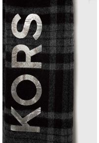 Michael Kors szalik damski kolor czarny wzorzysty. Kolor: czarny. Materiał: dzianina #2