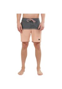 Szorty plażowe męskie FUNDANGO Morris Boardshort. Okazja: na plażę. Kolor: różowy. Materiał: bawełna, poliester