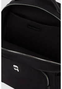 Karl Lagerfeld - KARL LAGERFELD Czarny plecak damski Ikon Nylon. Kolor: czarny. Materiał: nylon. Wzór: aplikacja. Styl: casual, elegancki #2