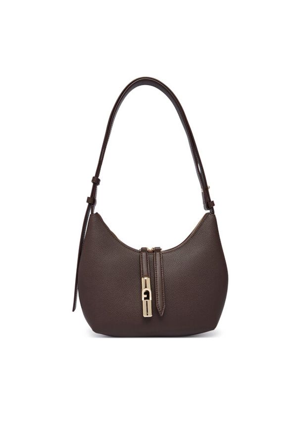 Furla Torebka Goccia S WB01500 BX3353 CN 2460S Brązowy ciemny. Kolor: brązowy. Materiał: skórzane