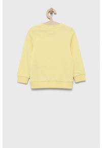 Tom Tailor bluza dziecięca kolor żółty z nadrukiem. Okazja: na co dzień. Kolor: żółty. Materiał: bawełna. Wzór: nadruk. Styl: casual