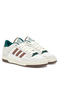 Adidas - adidas Sneakersy Rapid Court Low JR3157 Beżowy. Kolor: beżowy. Materiał: skóra