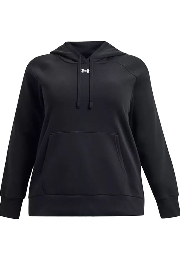 Under Armour - Damska Bluza Z Kapturem Rival Fleece Hoodie. Typ kołnierza: kaptur. Kolor: czarny